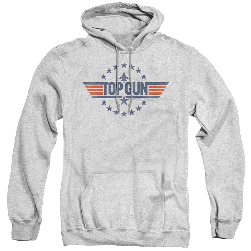Overstock Top Gun Hoodie Stars Logo Heather Hoody
