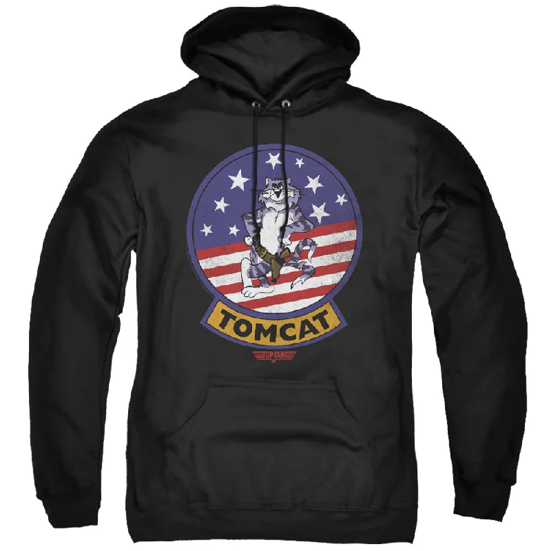 Daily Deals Top Gun Hoodie Tomcat Patch Black Hoody