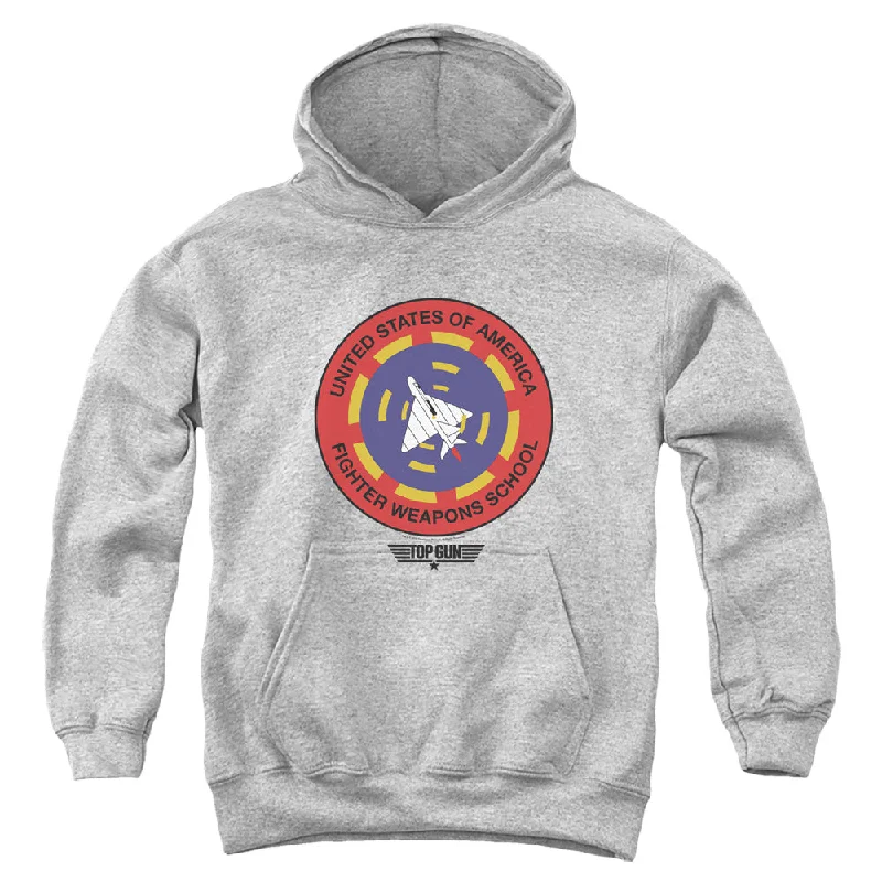 Price Buster Top Gun Kids Hoodie Fighter Weapons School Heather Hoody