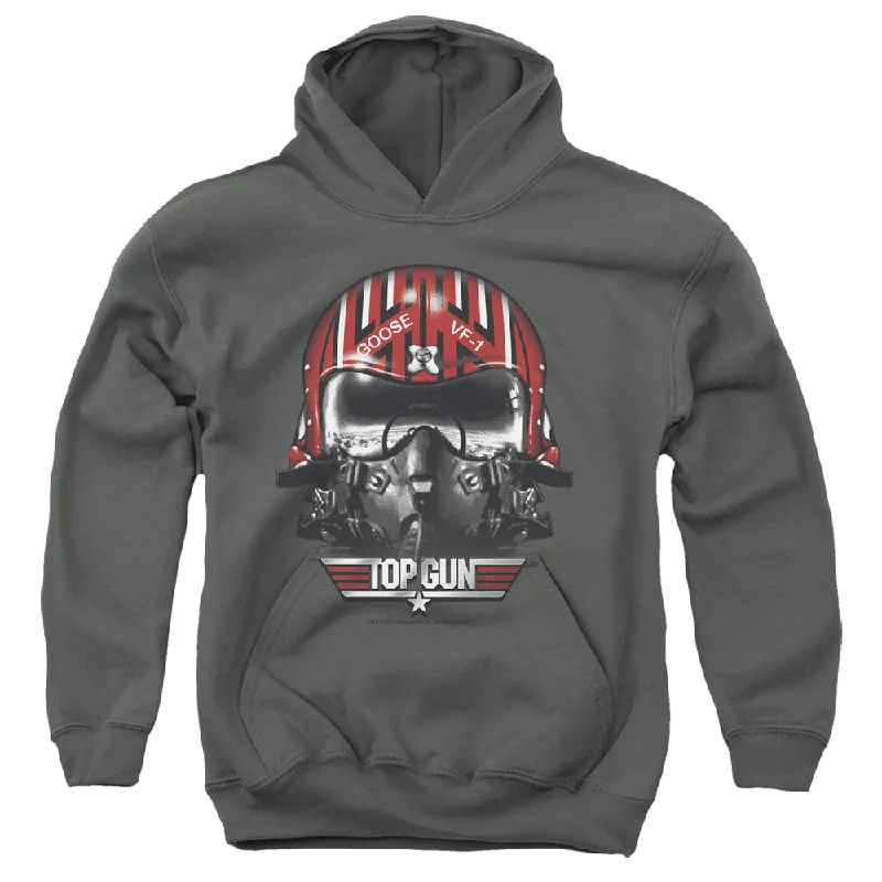 Low Prices Top Gun Kids Hoodie Goose Helmet Charcoal Hoody