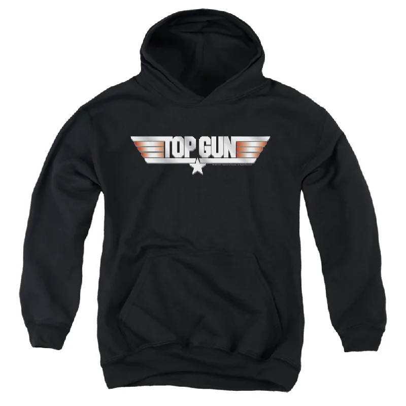 Buy More, Save More Top Gun Kids Hoodie Logo Black Hoody
