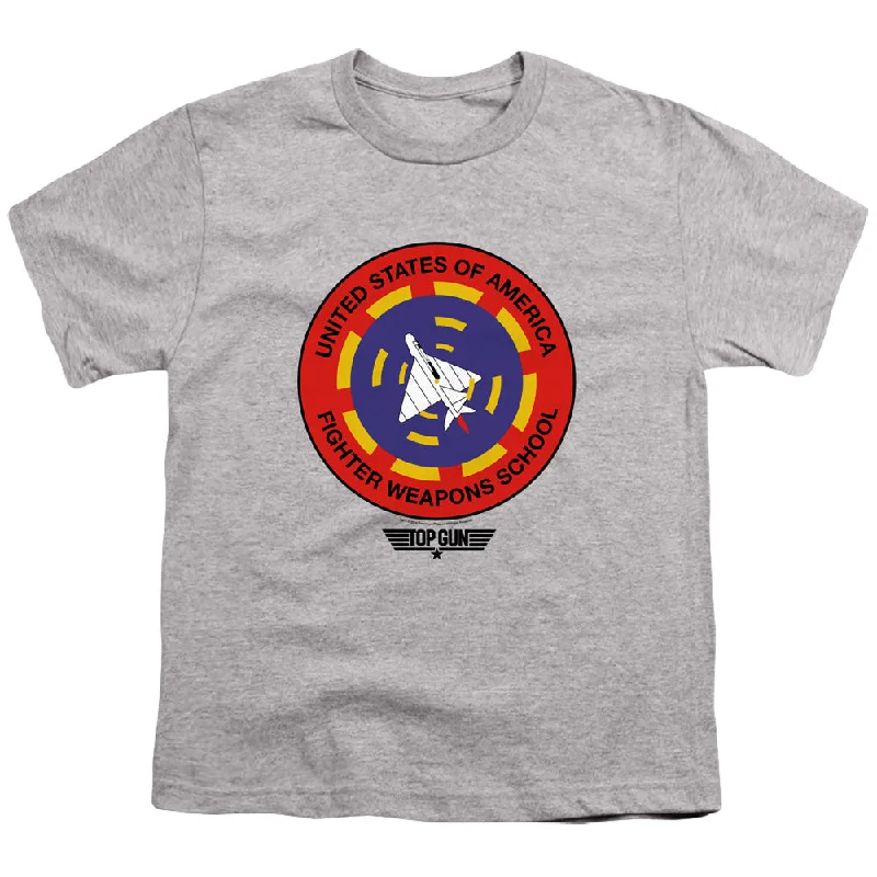 Super Sale Top Gun Kids T-Shirt Fighter Weapons School Heather Tee