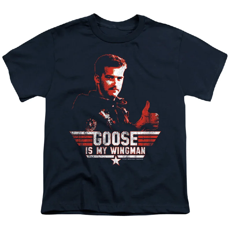 Daily Specials Top Gun Kids T-Shirt Goose is My Wingman Navy Tee