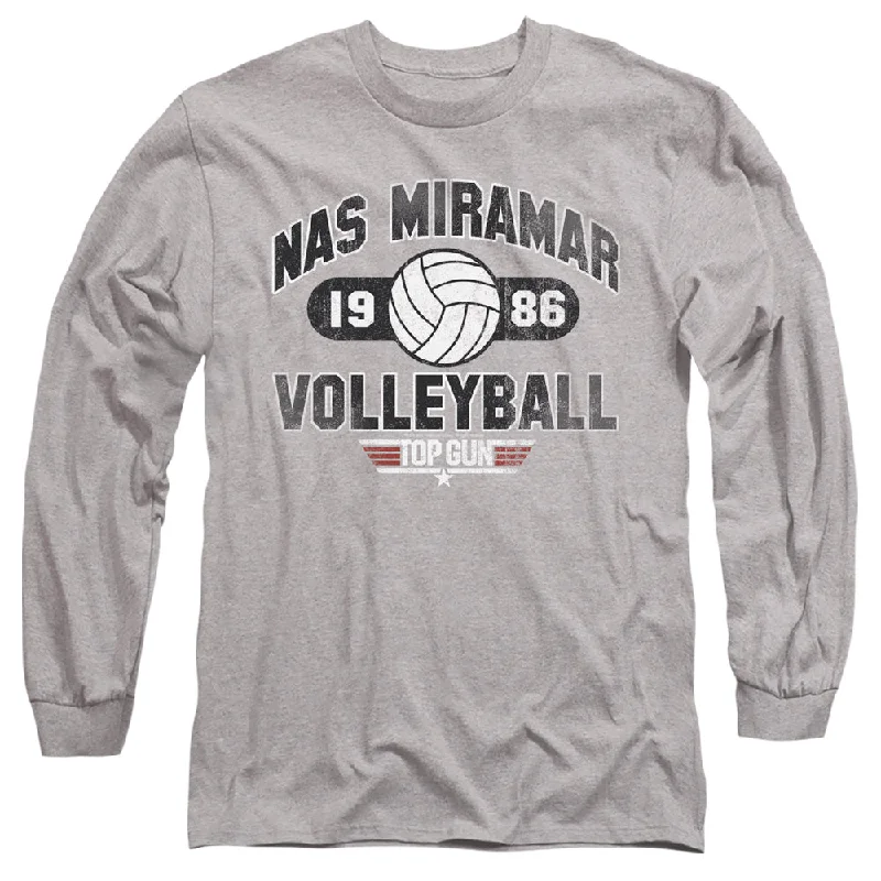 Clearance Items Top Gun Long Sleeve T-Shirt Volleyball Heather Tee