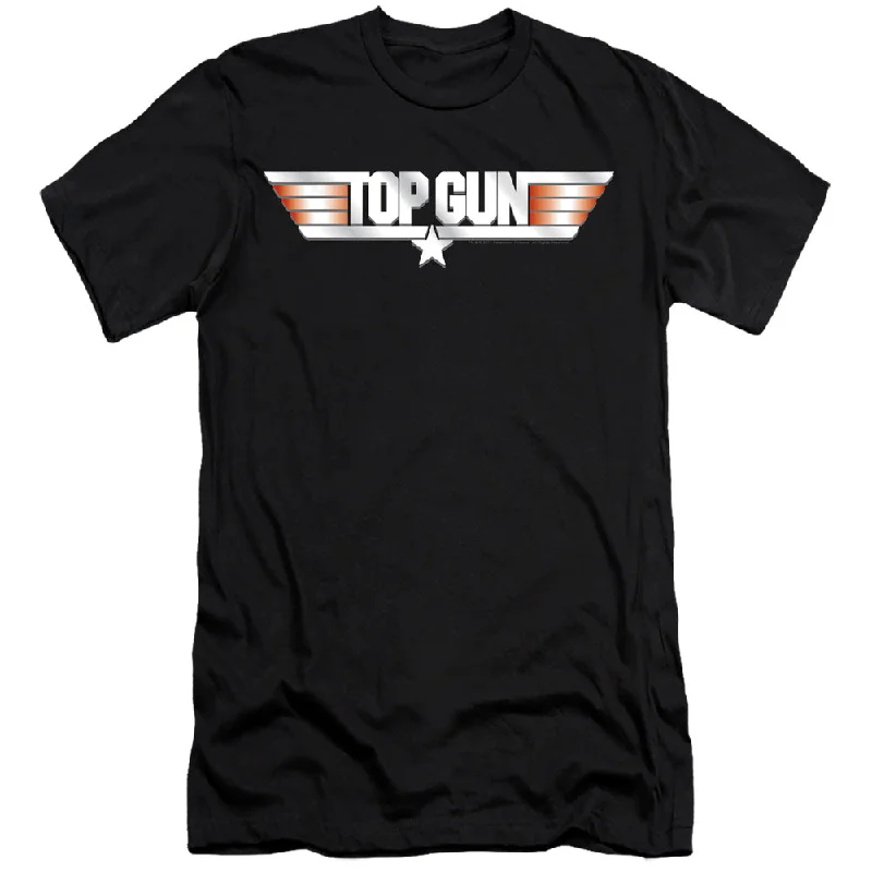 Take Advantage Top Gun Premium Canvas T-Shirt Logo Black Tee