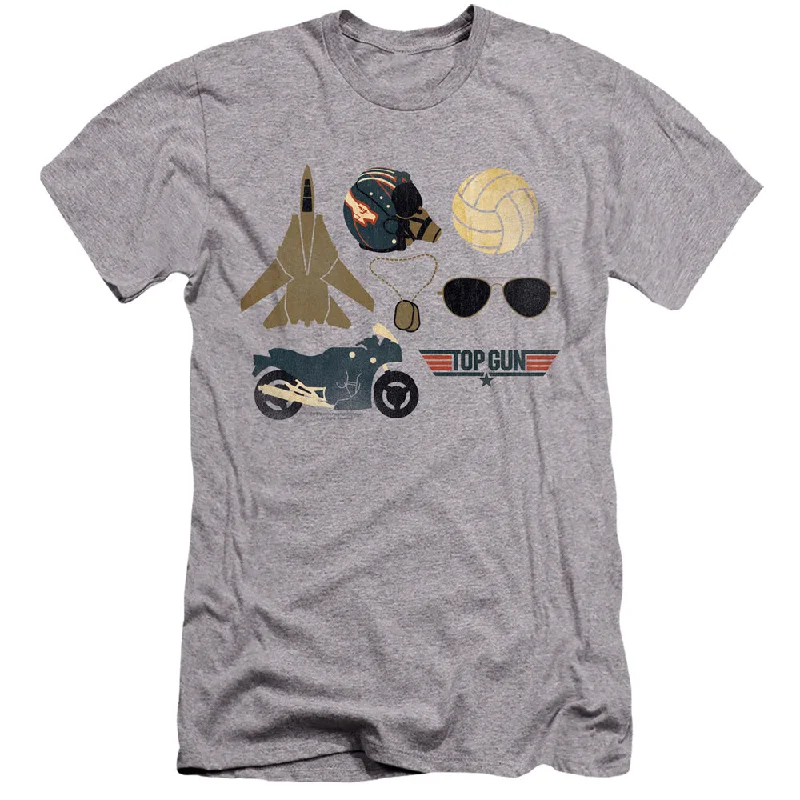 Members Only Top Gun Premium Canvas T-Shirt Maverick Items Heather Tee