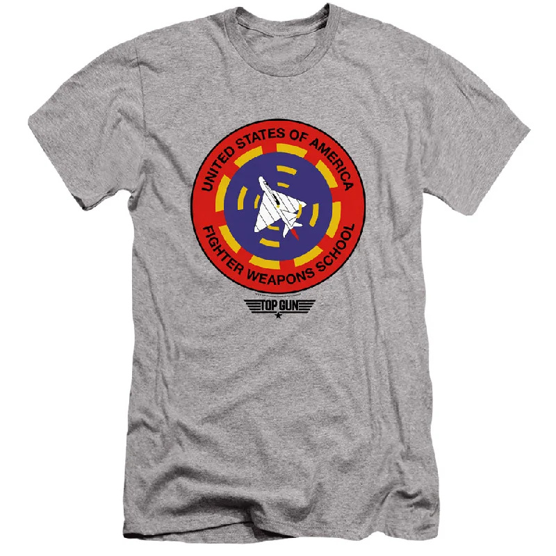 Savings Spectacular Top Gun Slim Fit T-Shirt Fighter Weapons School Heather Tee