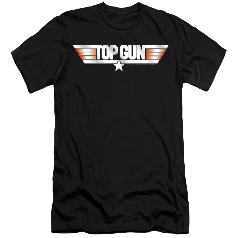 Super Sale Top Gun Slim Fit T-Shirt Logo Black Tee