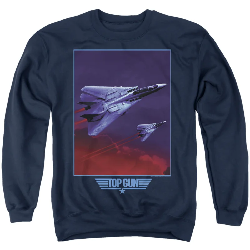 Big Discounts Top Gun Sweatshirt F 14 Tomcat in Clouds Navy Pullover