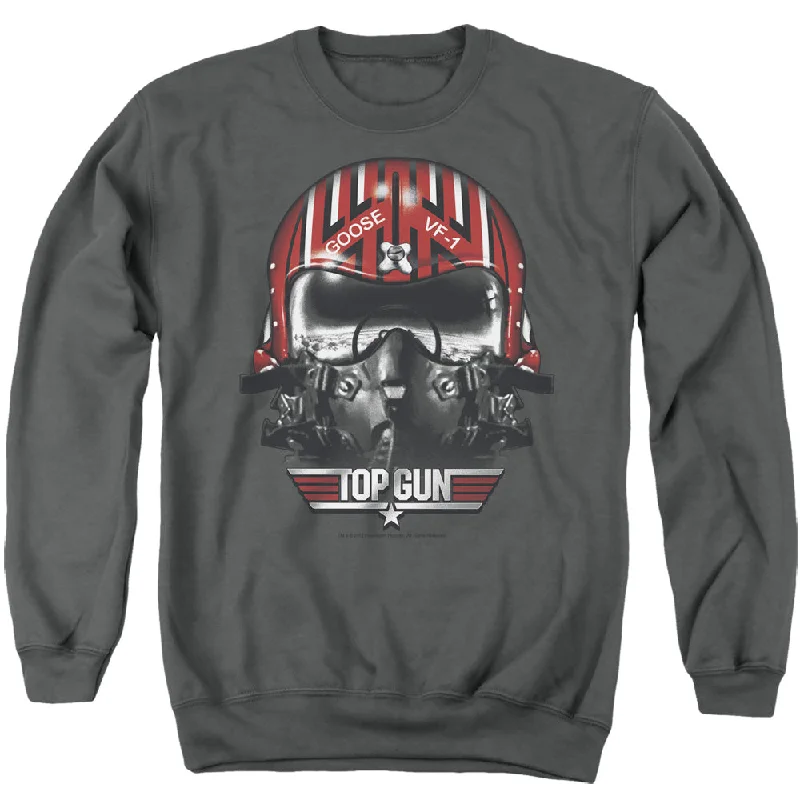 Bonus Savings Top Gun Sweatshirt Goose Helmet Charcoal Pullover