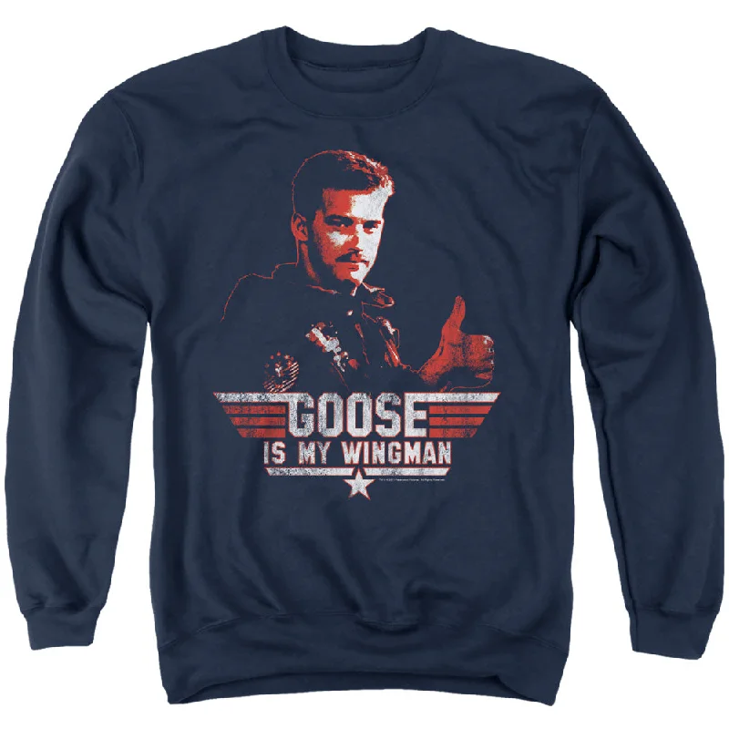 Unmissable Offer Top Gun Sweatshirt Goose is My Wingman Navy Pullover