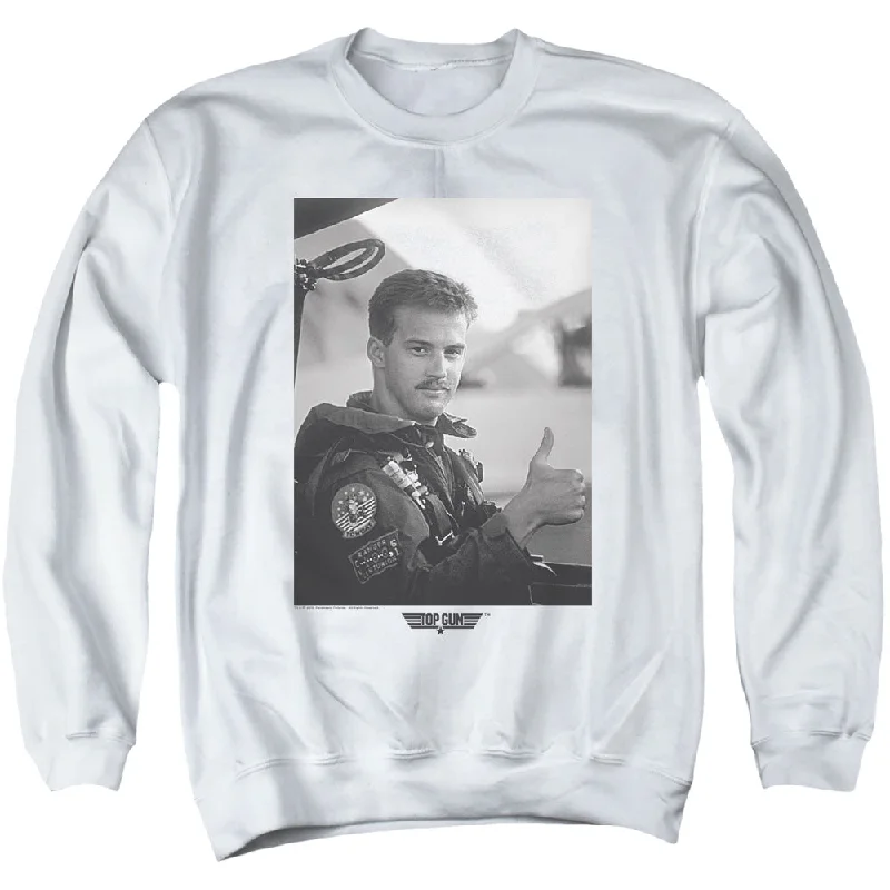 Unbeatable Prices Top Gun Sweatshirt Goose Portrait White Pullover