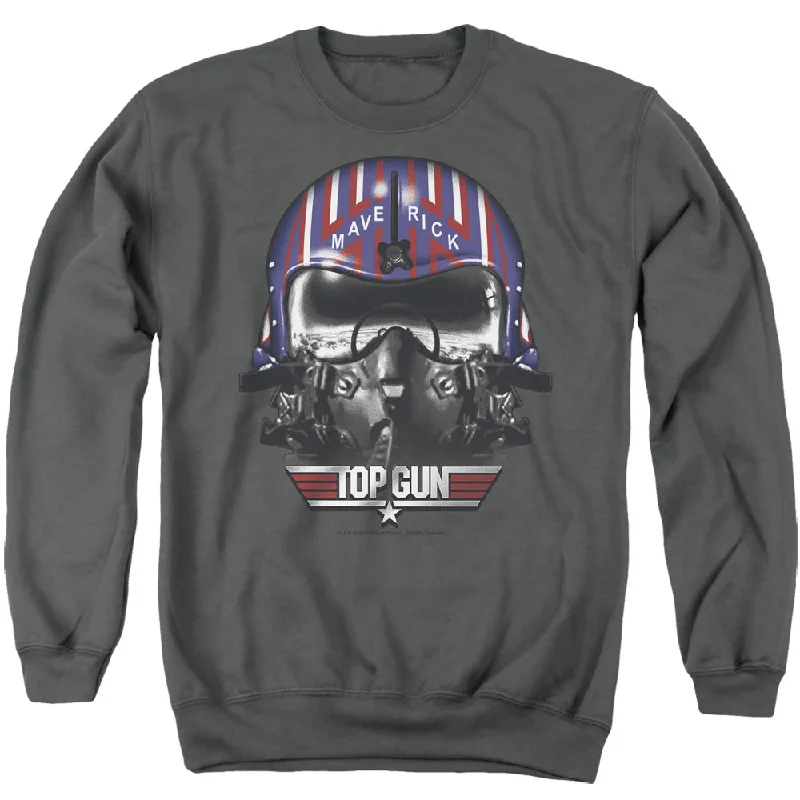 Limited Time Top Gun Sweatshirt Maverick Helmet Charcoal Pullover