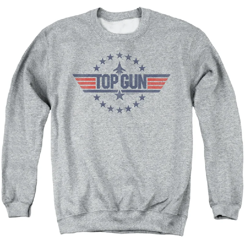 Online Only Top Gun Sweatshirt Stars Logo Heather Pullover