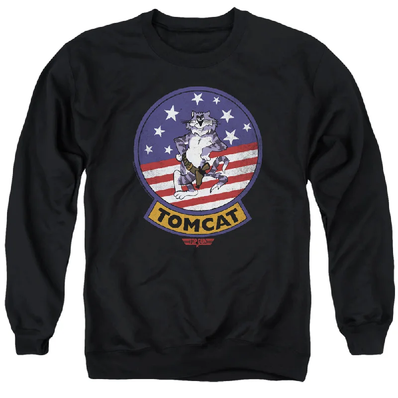 Major Savings Top Gun Sweatshirt Tomcat Patch Black Pullover