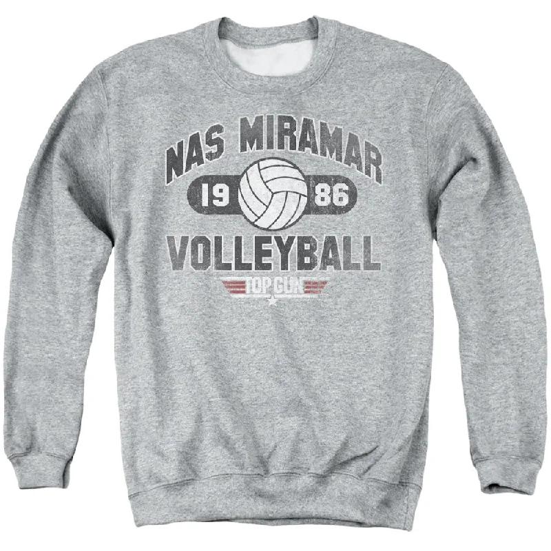 Can't Be Beat Top Gun Sweatshirt Volleyball Heather Pullover