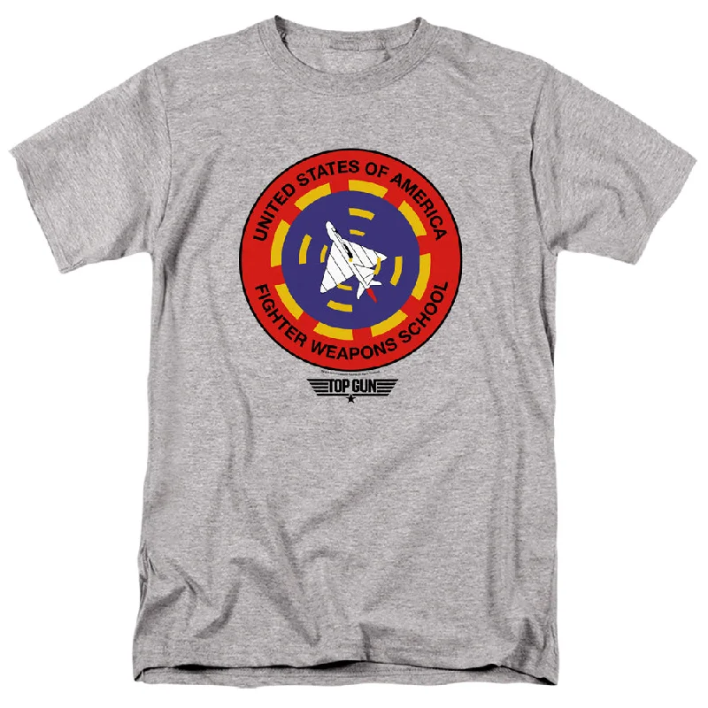 Factory Direct Sale Top Gun T-Shirt Fighter Weapons School Heather Tee