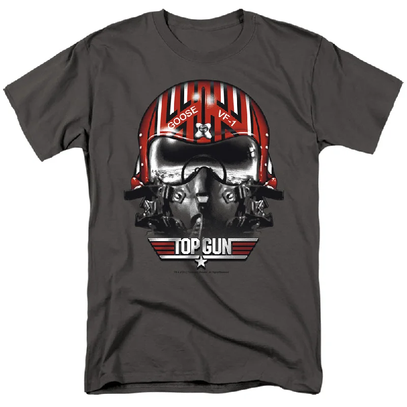 Big Discounts Top Gun T-Shirt Goose Helmet Charcoal Tee