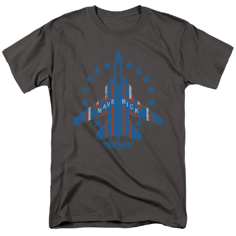 New Deals Top Gun T-Shirt Maverick F-14 Tomcat Charcoal Tee
