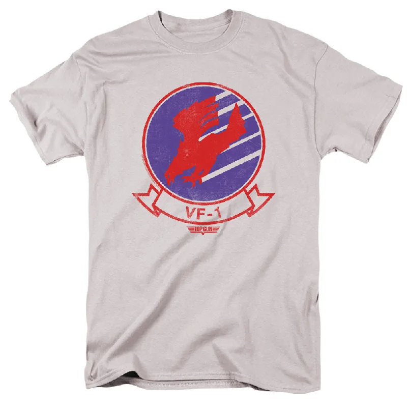 Price Rollback Top Gun T-Shirt VF-1 Logo Silver Tee