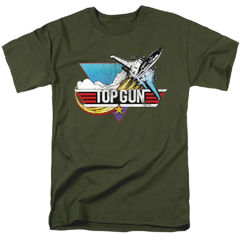 YEAR-End Sale Top Gun T-Shirt Vintage Logo Military Tee