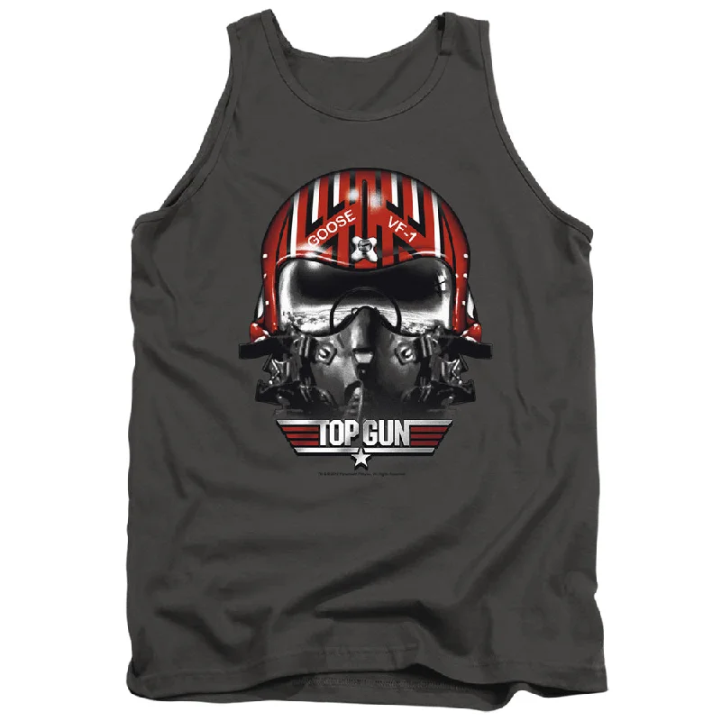 Markdowns Top Gun Tanktop Goose Helmet Charcoal Tank
