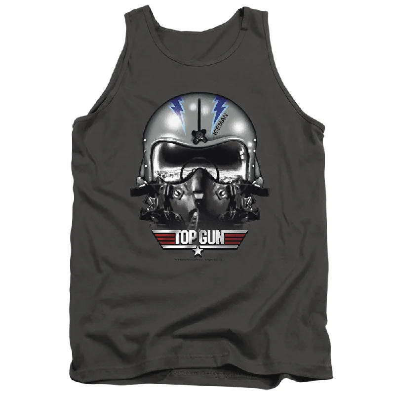 Overstock Top Gun Tanktop Iceman Helmet Charcoal Tank