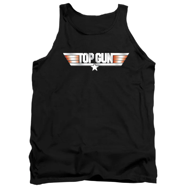Super Deal Top Gun Tanktop Logo Black Tank
