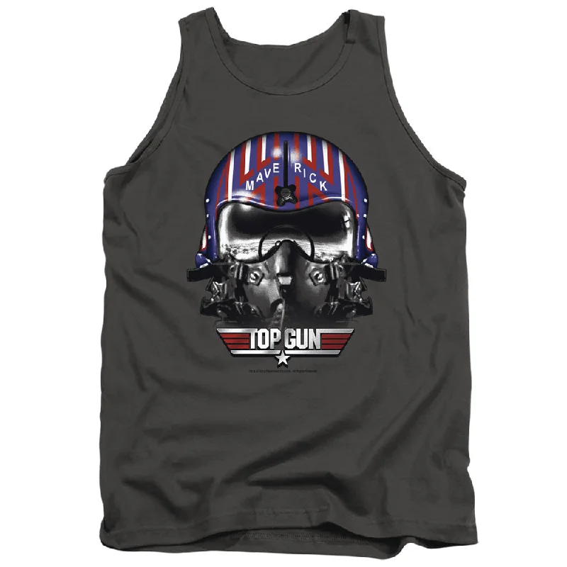 Deep Discounts Top Gun Tanktop Maverick Helmet Charcoal Tank