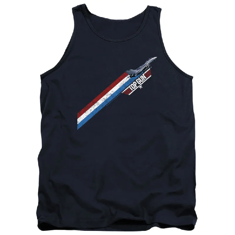 Anniversary Sale Top Gun Tanktop Red White Blue Stripes Navy Tank