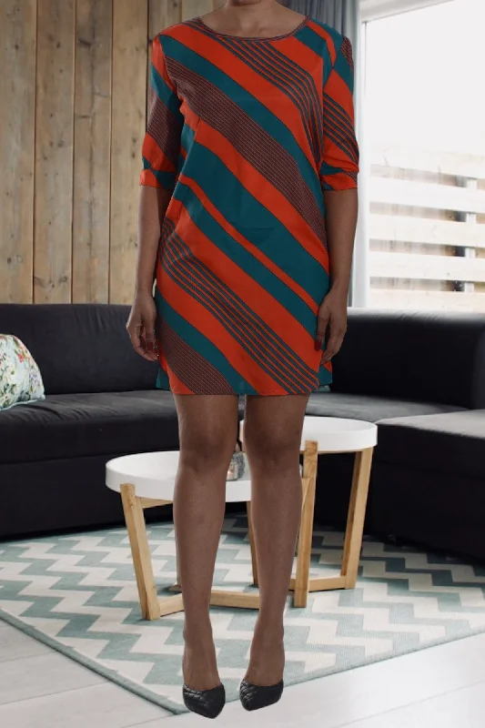 Price Drop Alert Turq And Orange Dress Top