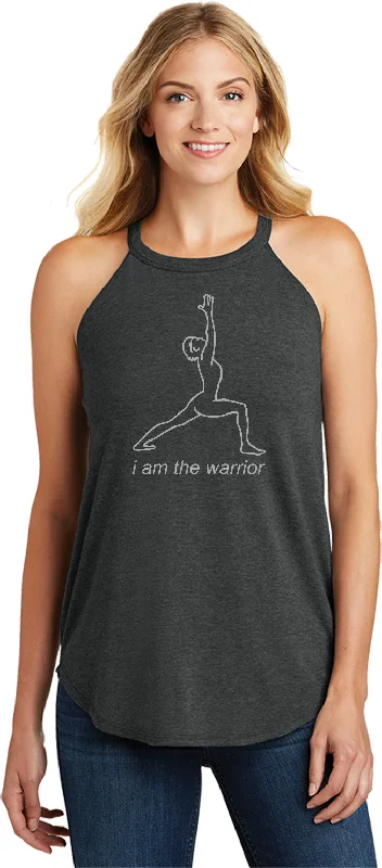 The Best Prices Womens Yoga Tank Top Line Warrior Triblend Rocker Tanktop