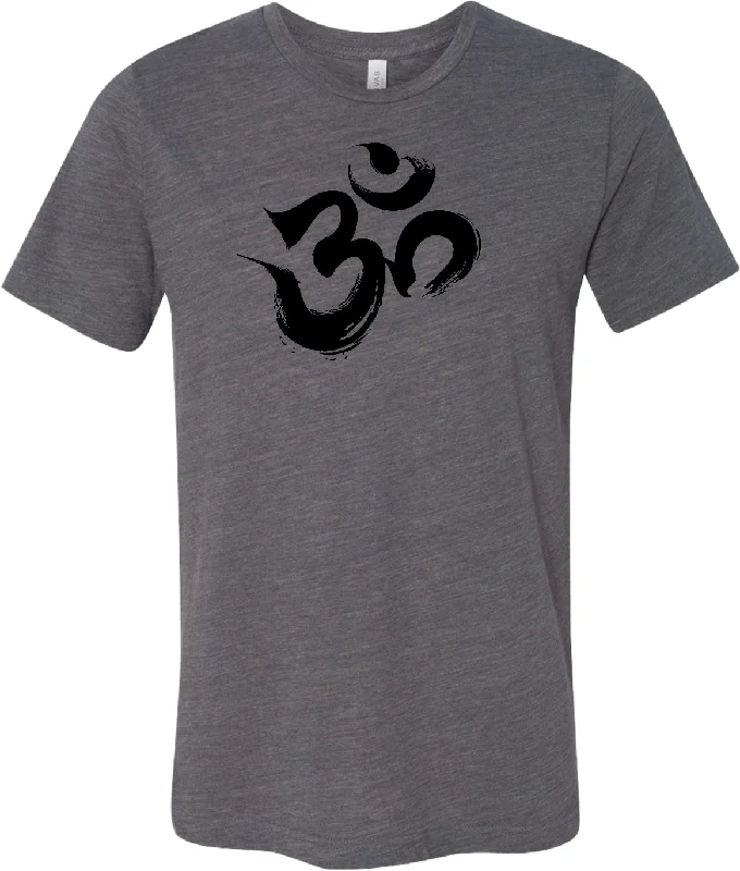 Epic Deals Yoga Black Brushstroke AUM Burnout Tee