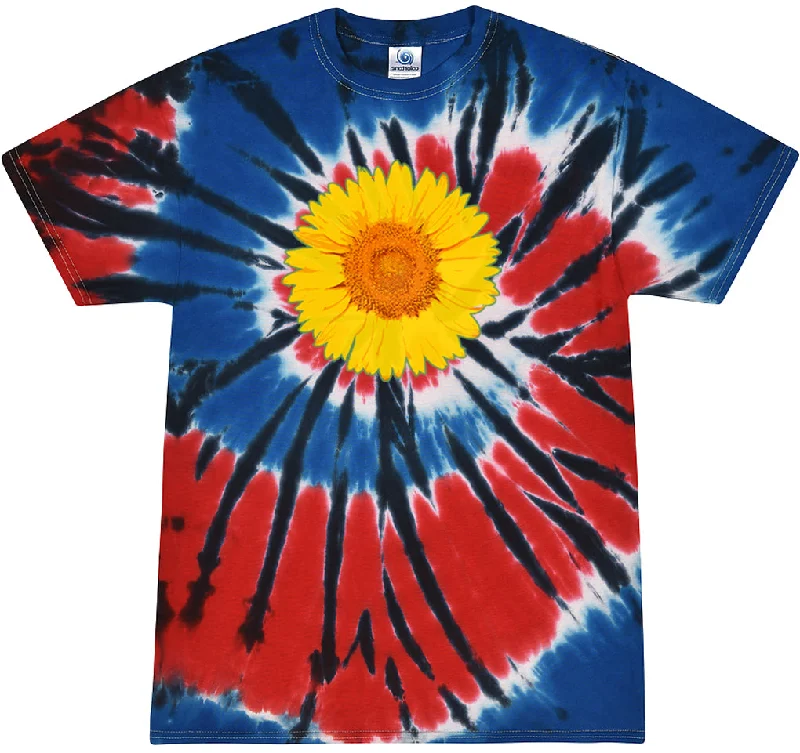 Deal Mania Adult Sunflower Tie Dye Tee - Independence