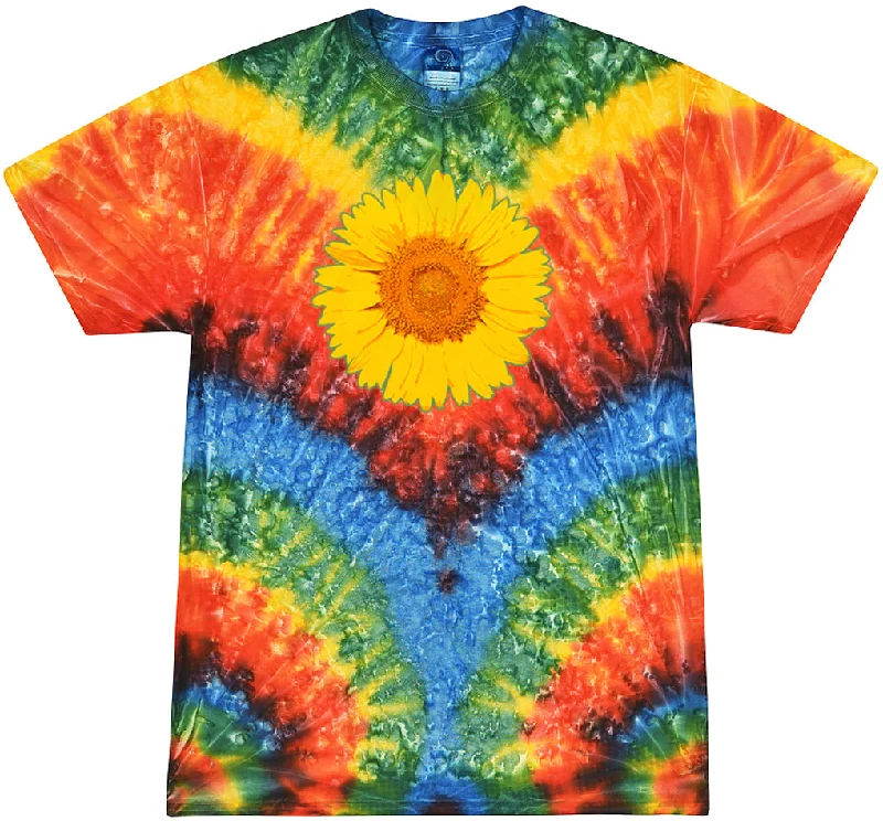 Blowout Sale Adult Sunflower Tie Dye Tee - Woodstock
