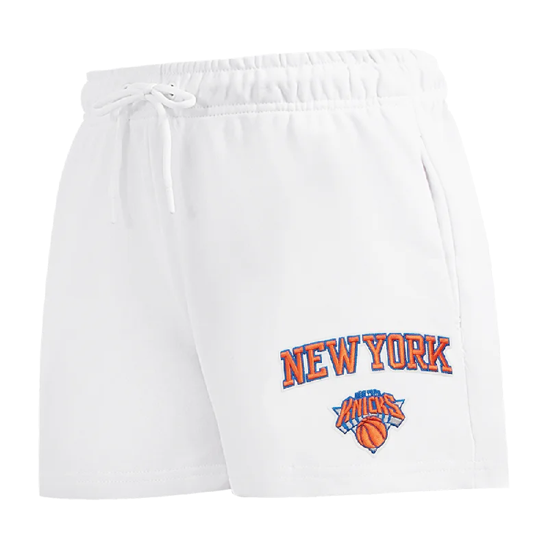 Midnight Sale NBA NEW YORK KNICKS CLASSIC WOMEN'S FLC SHORT (WHITE)