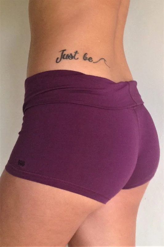 Midnight Sale Plum Yoga Shorts