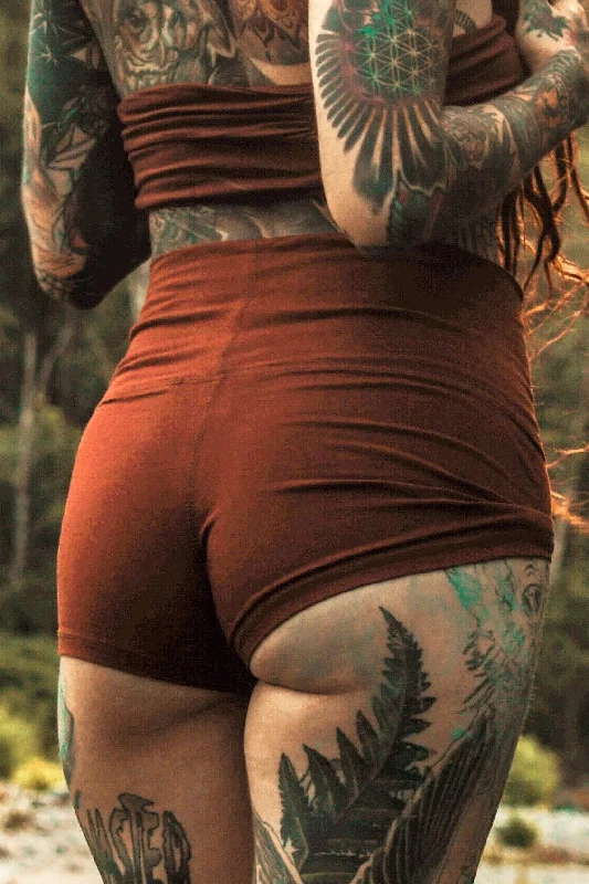 Get It Before It’s Gone Rust Yoga Shorts