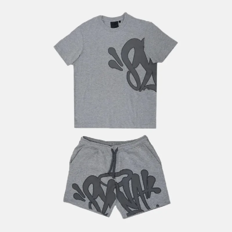 Sneak Peek Sale Syna T-shirt & Shorts Logo Set - Grey