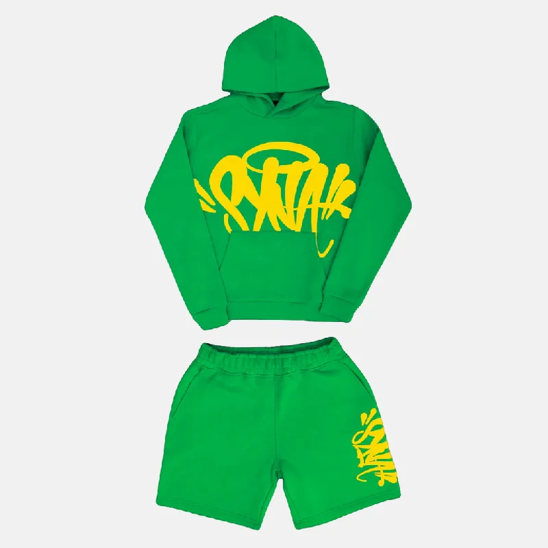 Deal Frenzy Team Syna Hoodie & Shorts Logo Set - Green